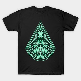 lighthouse line art T-Shirt